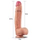 Силиконово Дилдо Голямо 30см Dual Layered Platinum Silicone Cock