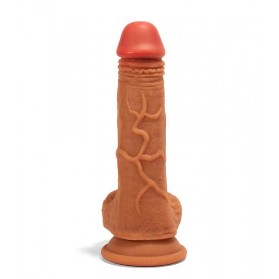 Дилдо 21см Силиконов Пенис Двуслоен Double Layer Silicone Dildo