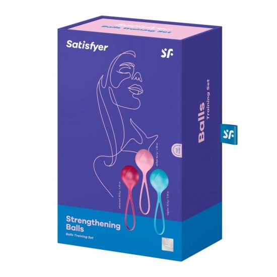 3 броя Вагинални топчета Single Satisfyer Balls 