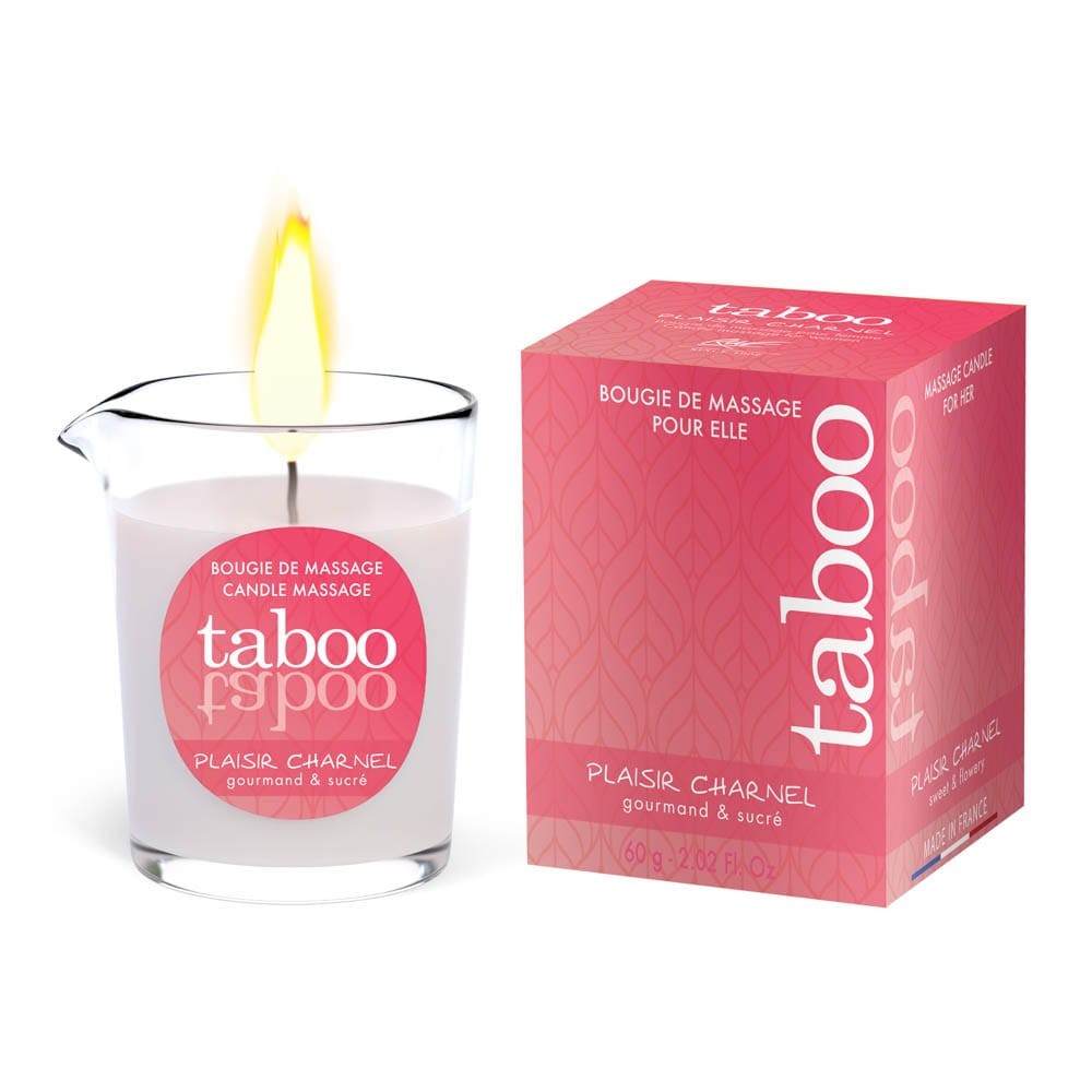 Масажна Свещ за жени TABOO CANDLE MASSAGE WOMEN - Plaisir Charnel (cacao flower) код: 2667 онлайн цена дискретно от Секс Шоп Еротика