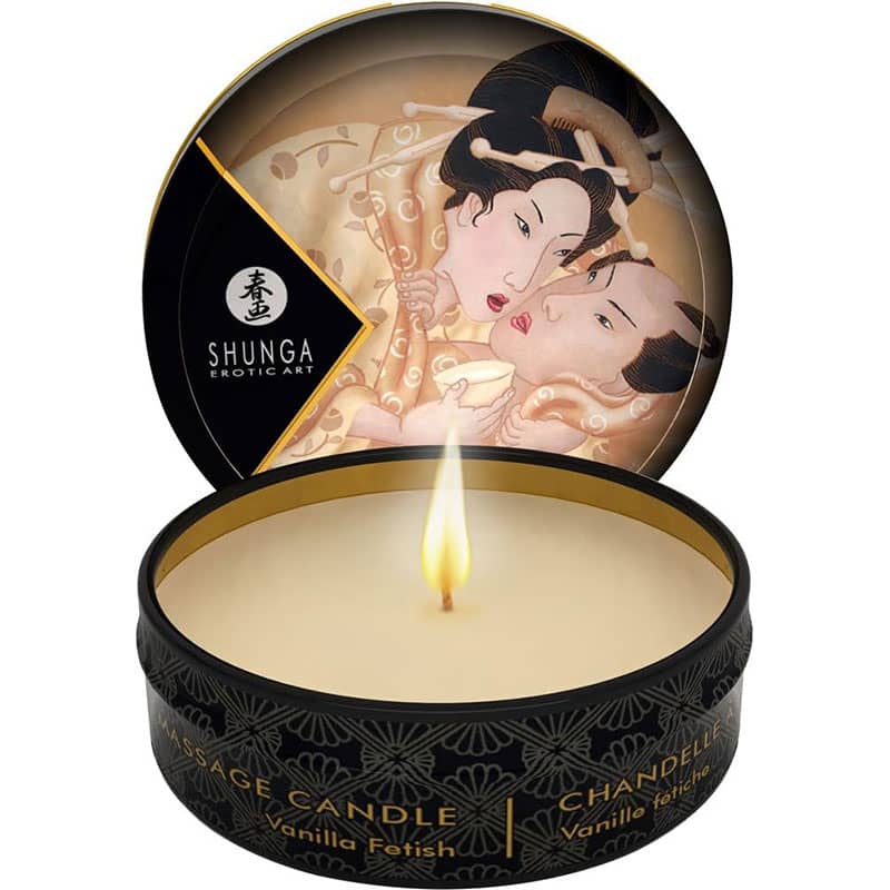 Еротична Масажна Свещ Aphrodisia SHUNGA Art Desire Vanilla Fetish Mini Massage Candle 30ml код: 2675 онлайн цена дискретно от Секс Шоп Еротика