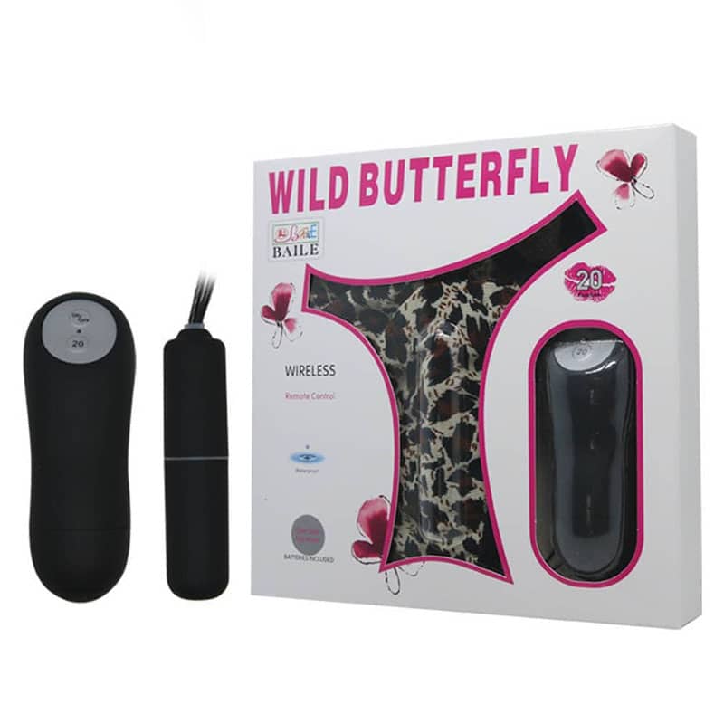 Вибриращо Бельо Wild Butterfly Panty With Bullet дамски прашки с вибратор с дистанционно код: 2650 онлайн цена с дискретна доставка от Sex Shop Erotika